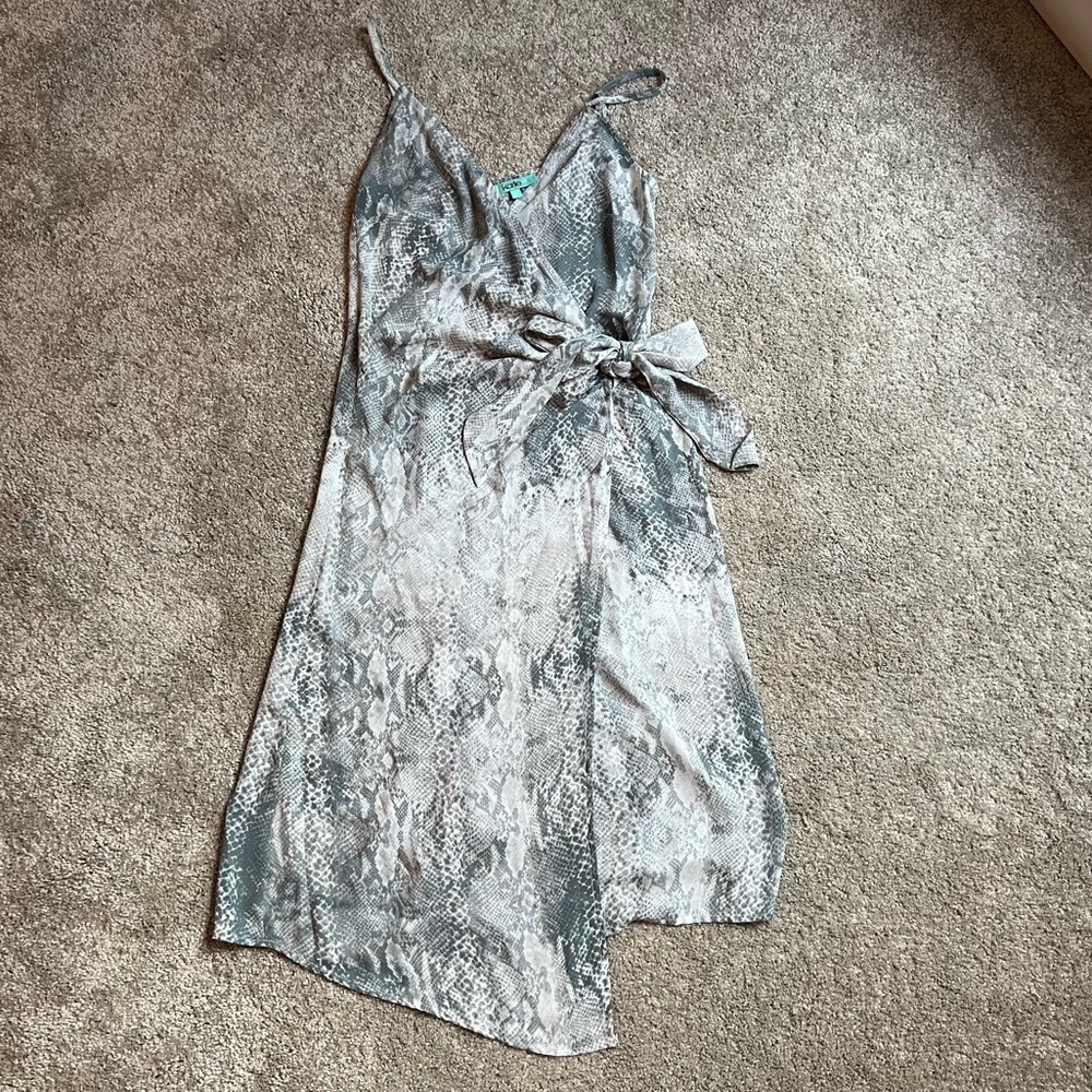 Karlie Snake Wrap Dress